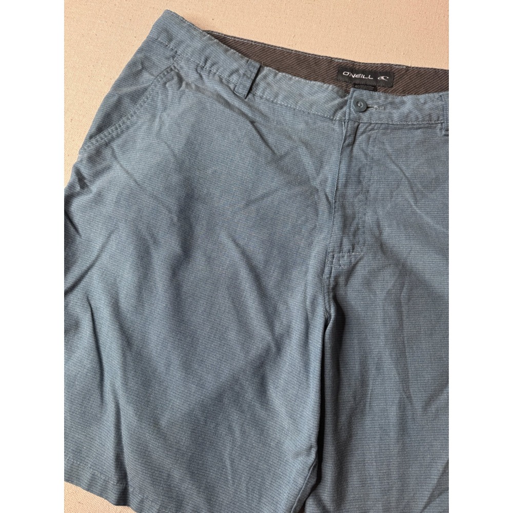 ONeill Mens Blue Micro Stripe Hybrid Shorts Size 40 Casual Surf Board Shorts